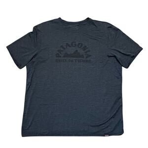 Patagonia Capilene Daily Baselayer T-Shirt Mens XL Blue Heather Tee